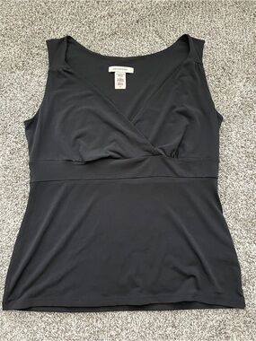 Covington Black V-Neck Y2K Tank Top